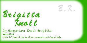 brigitta knoll business card